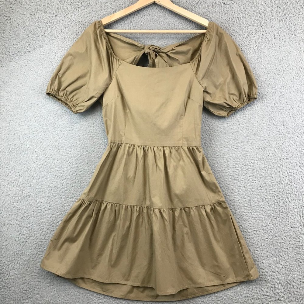 New Forever 21 Tie-Back Poplin Mini Dress size S